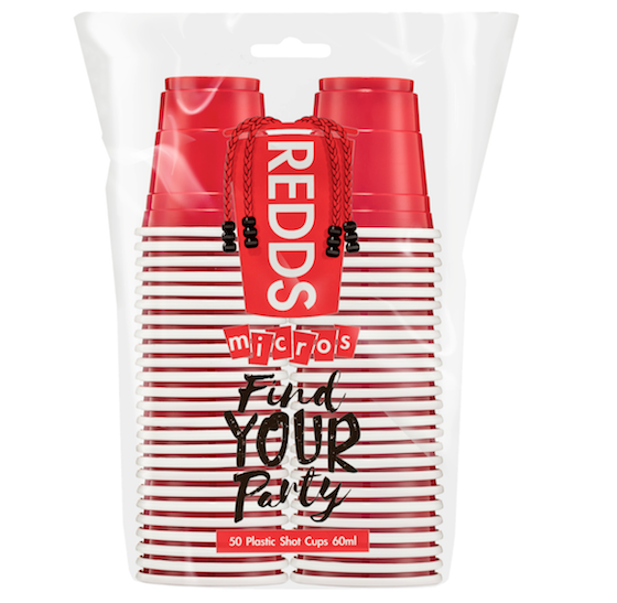 REDDS | THE CUT | HALL OF FAME PLASTIC CUPS MICROS SHOT CUP