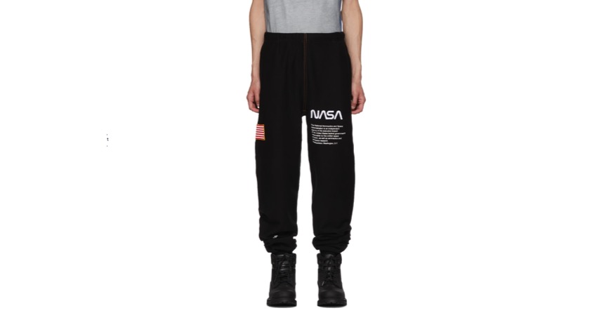 Black NASA Edition Lounge Pants