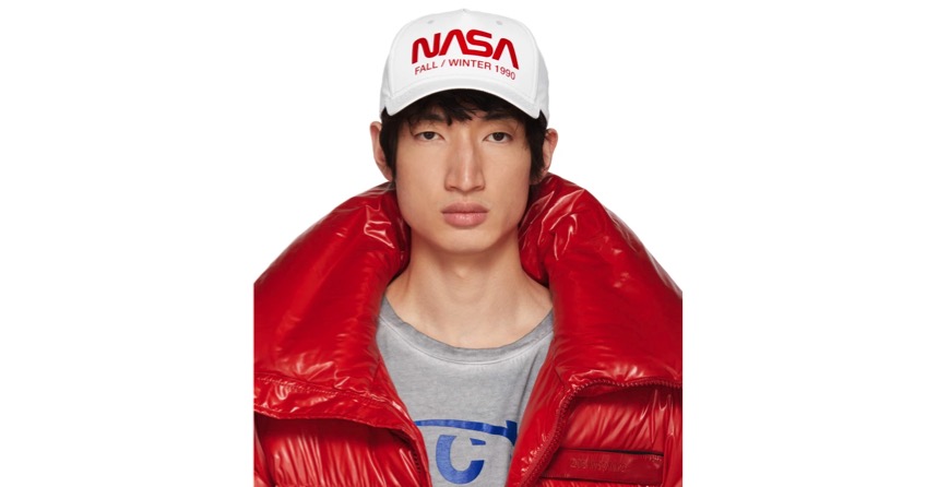 White NASA Edition Reflective Cap